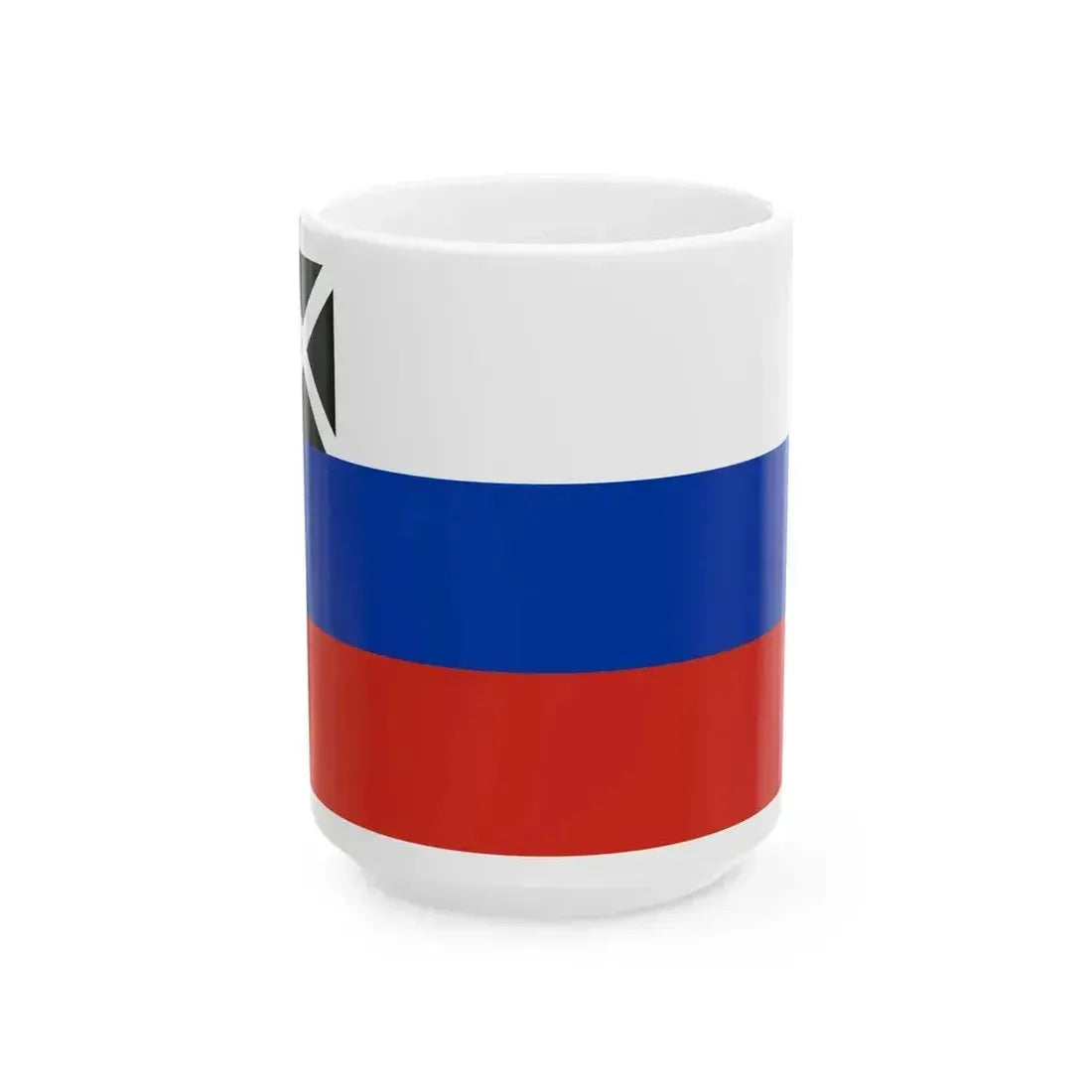 Flag of an unknown military unit of the Markov division (Russia) White Coffee Mug 15oz - Go Mug Yourself