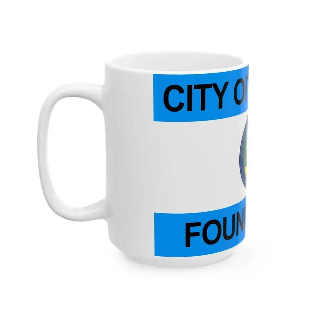 Flag of Anaheim California 1967-2018 2019present (United States) White Coffee Mug - Go Mug Yourself