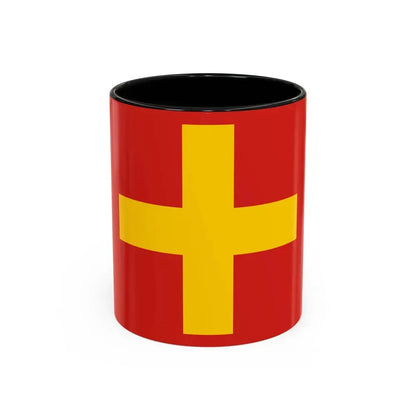 Flag of Ancona Italy - Accent Coffee Mug 11oz Black - Go Mug Yourself