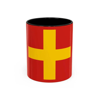 Flag of Ancona Italy - Accent Coffee Mug 11oz Black - Go Mug Yourself
