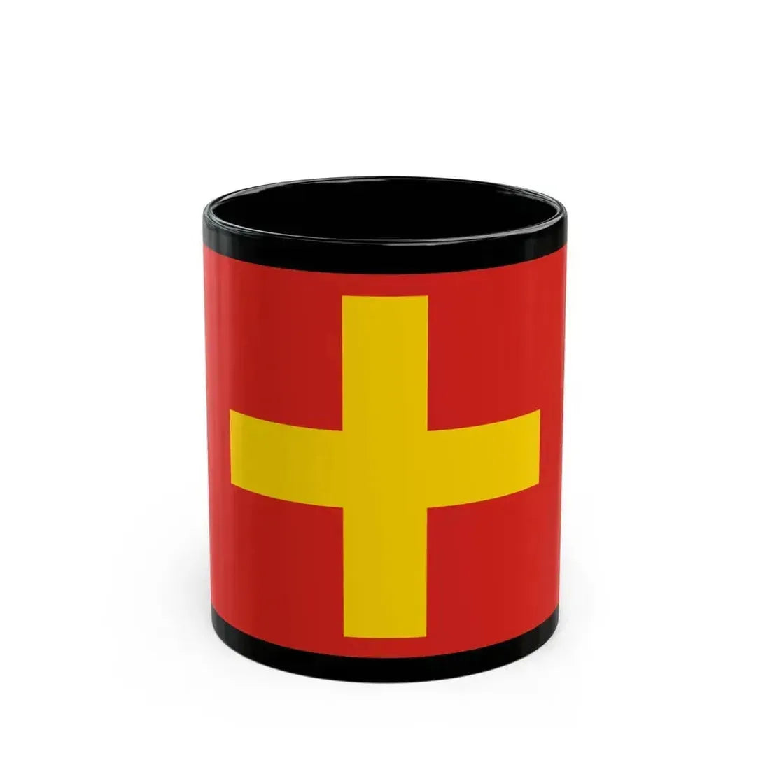 Flag of Ancona Italy - Black Coffee Mug 11oz - Go Mug Yourself