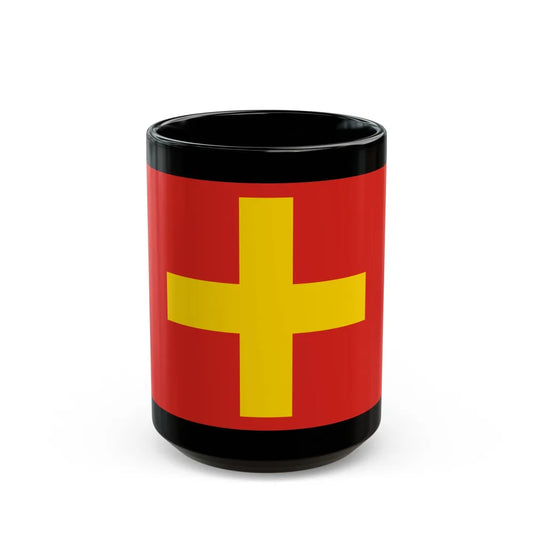 Flag of Ancona Italy - Black Coffee Mug-15oz-Go Mug Yourself