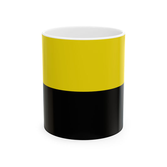 Flag of Andenne (Belgium) White Coffee Mug-11oz-Go Mug Yourself