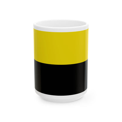 Flag of Andenne (Belgium) White Coffee Mug-15oz-Go Mug Yourself