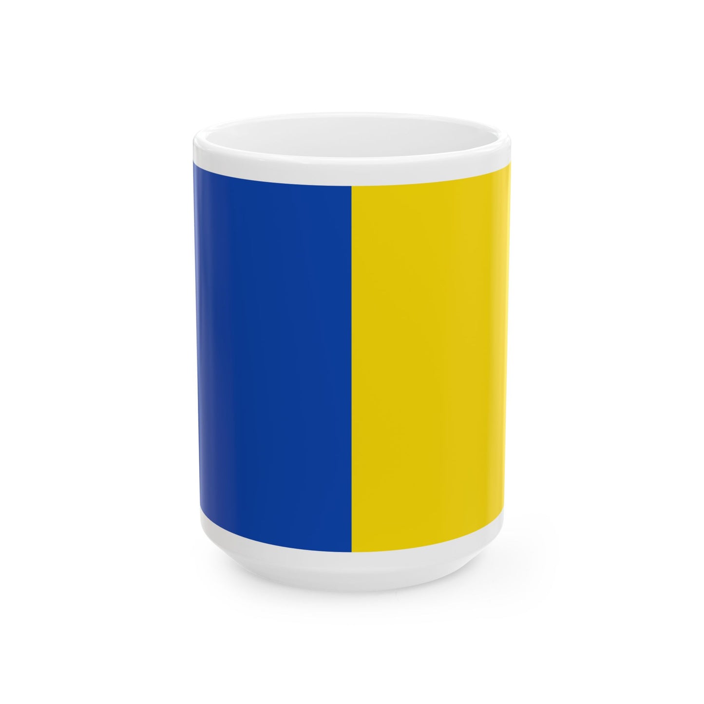 Flag of Anderlecht (Belgium) White Coffee Mug-15oz-Go Mug Yourself