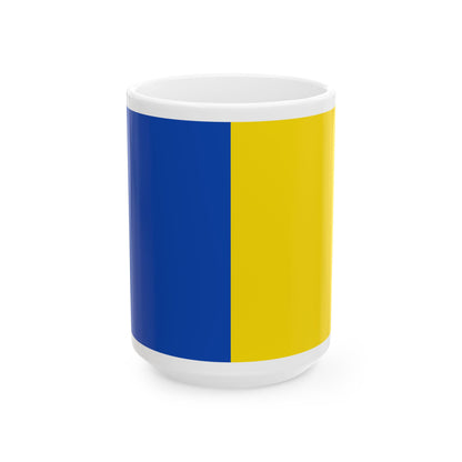 Flag of Anderlecht (Belgium) White Coffee Mug-15oz-Go Mug Yourself