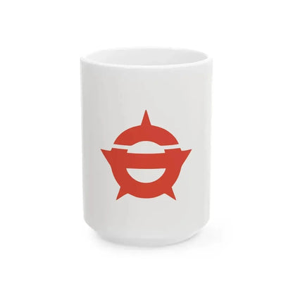 Flag of Ando Nara (Japan) White Coffee Mug 15oz - Go Mug Yourself