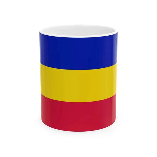 Flag of Andorra civil horizontal (Andorra) White Coffee Mug 11oz - Go Mug Yourself