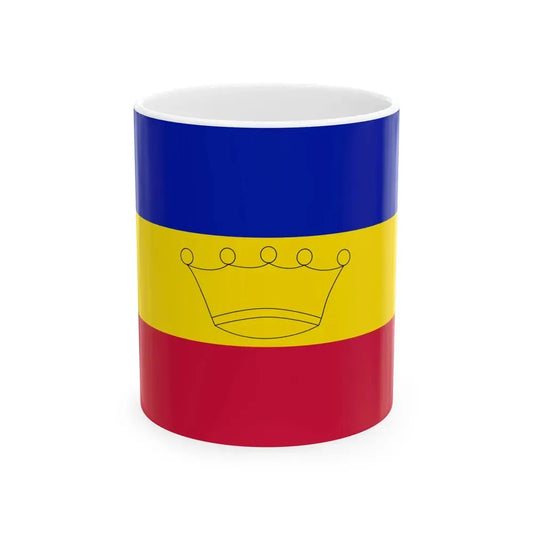Flag of Andorra end of the 19th century-c. 1930s (Andorra) White Coffee Mug 11oz - Go Mug Yourself