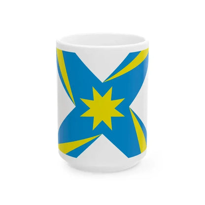 Flag of Andreevka Moscow oblast (Russia) White Coffee Mug 15oz - Go Mug Yourself