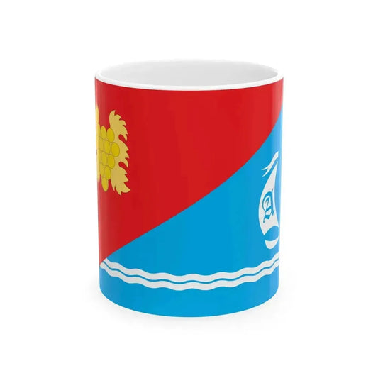 Flag of Andreyevka Sevastopol (Russia) White Coffee Mug 11oz - Go Mug Yourself