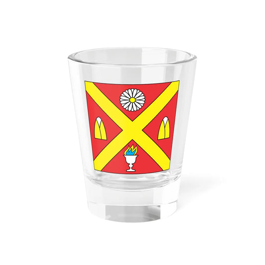 Flag of Andrushivka (Ukraine) Shot Glass 1.5oz 1.5oz - Go Mug Yourself