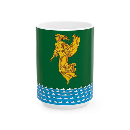 Flag of Angarsk 2004 (Russia) White Coffee Mug 15oz - Go Mug Yourself
