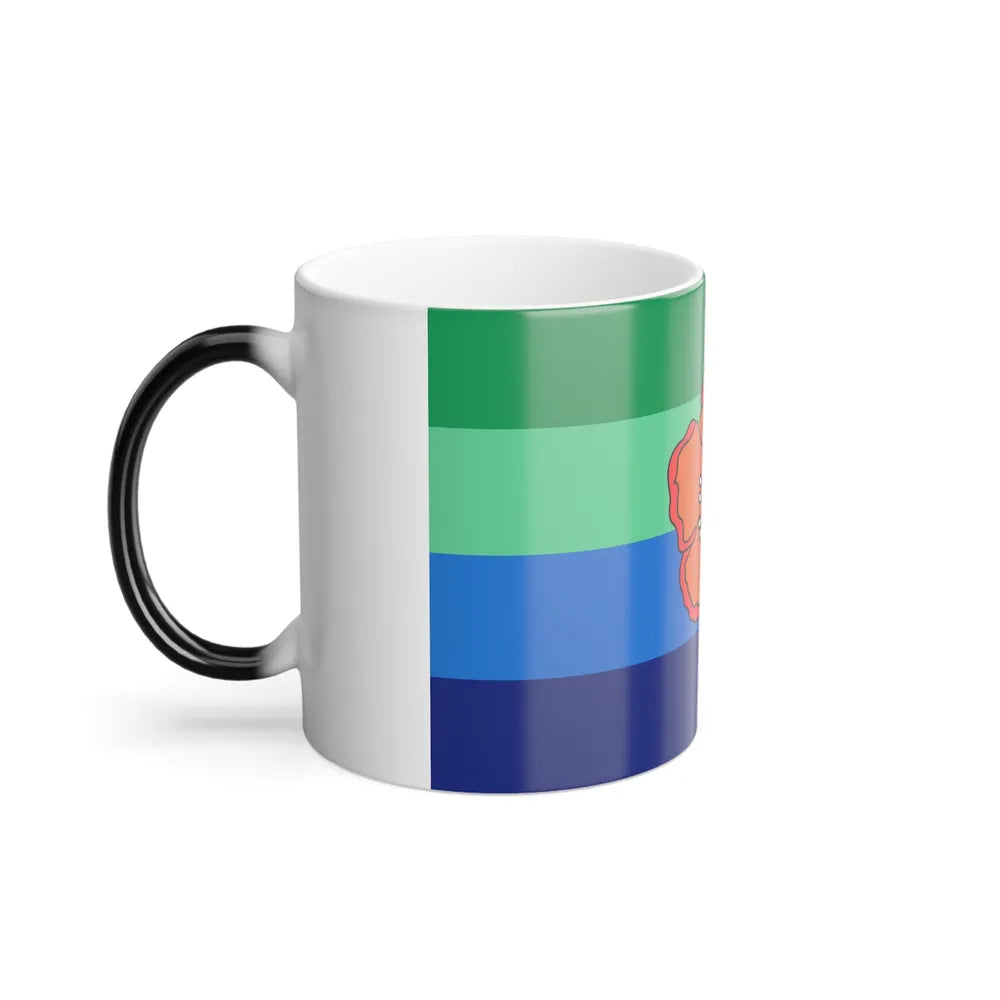 Flag of Angaur Palau - Color Changing Coffee Mug-Go Mug Yourself