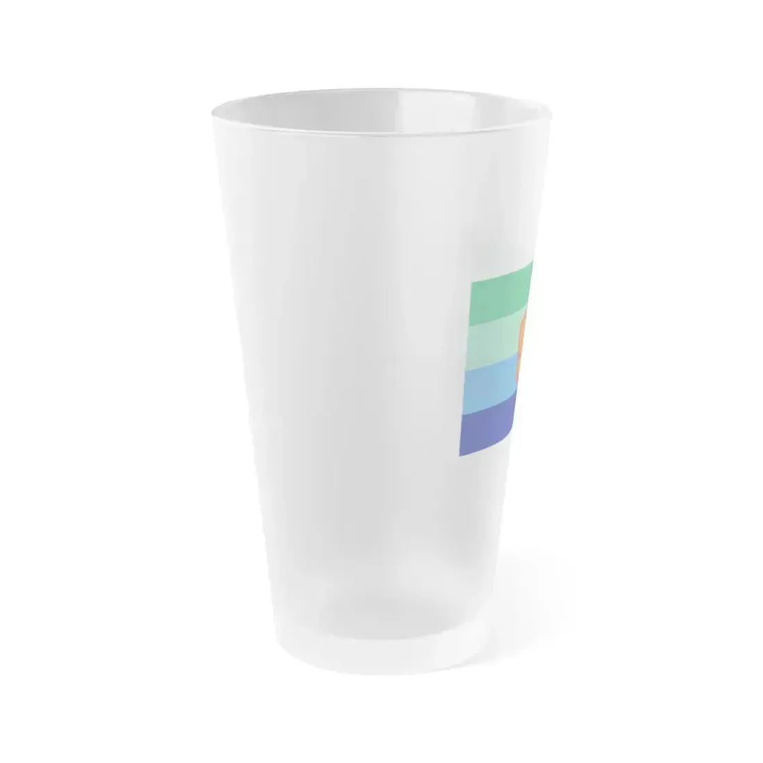 Flag of Angaur Palau - Frosted Pint Glass 16oz - Go Mug Yourself