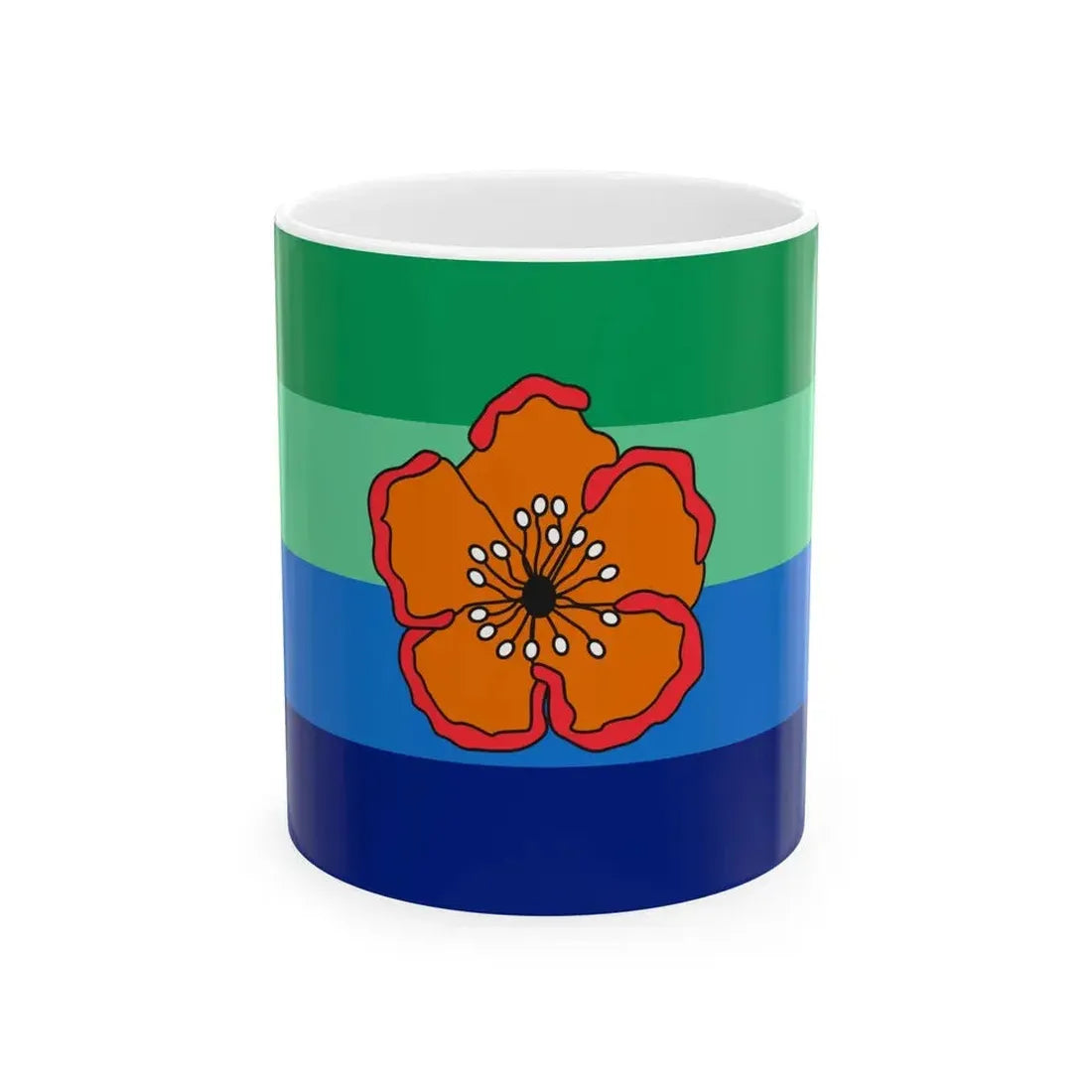 Flag of Angaur Palau - White Coffee Mug 11oz - Go Mug Yourself