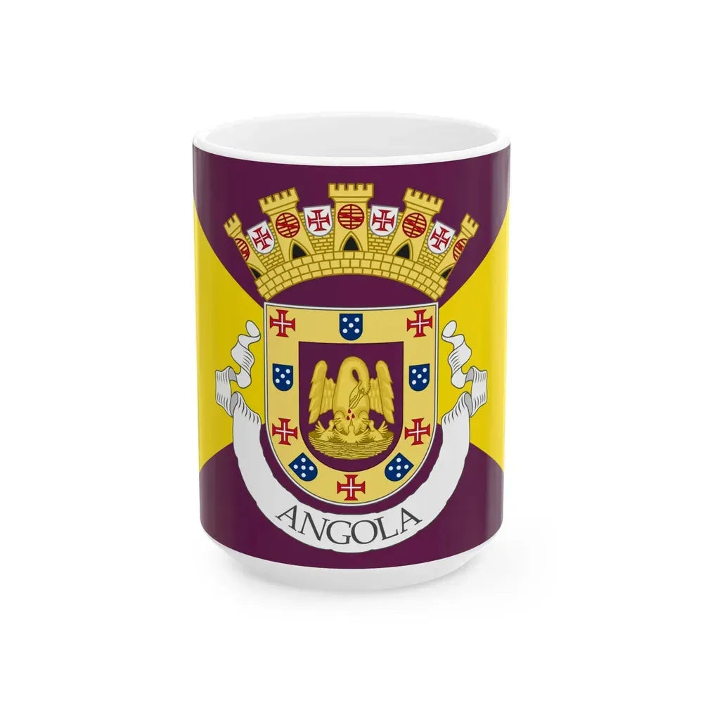 Flag of Angola 1932 proposal (Angola) White Coffee Mug 15oz - Go Mug Yourself