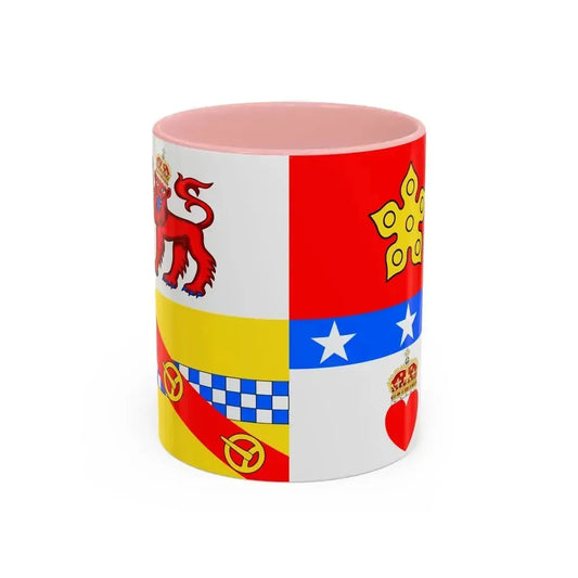Flag of Angus UK - Accent Coffee Mug 11oz Pink - Go Mug Yourself