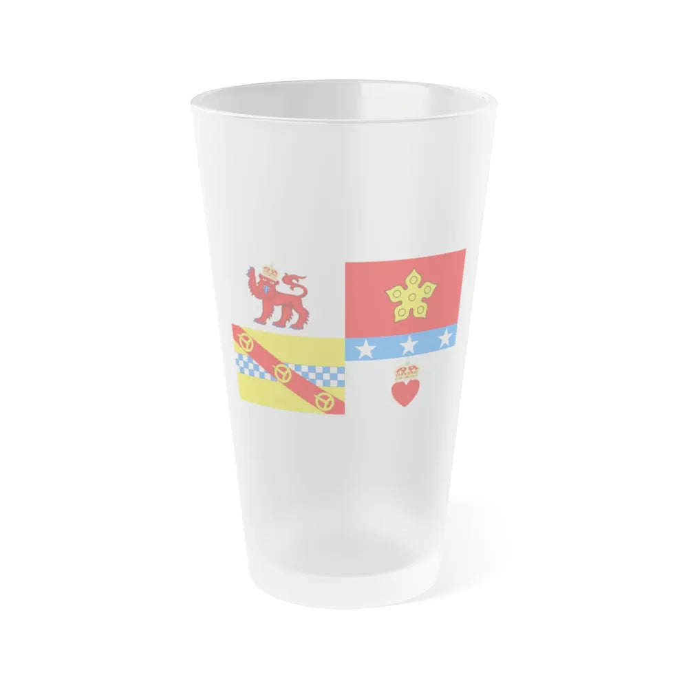 Flag of Angus UK - Frosted Pint Glass 16oz-16oz-Frosted-Go Mug Yourself