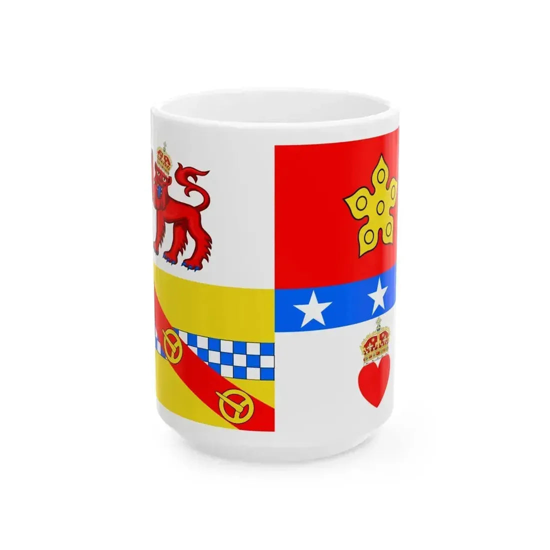 Flag of Angus UK - White Coffee Mug 15oz - Go Mug Yourself