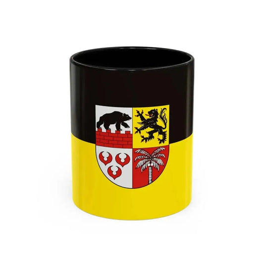 Flag of Anhalt Bitterfeld Germany - Accent Coffee Mug 11oz Black - Go Mug Yourself