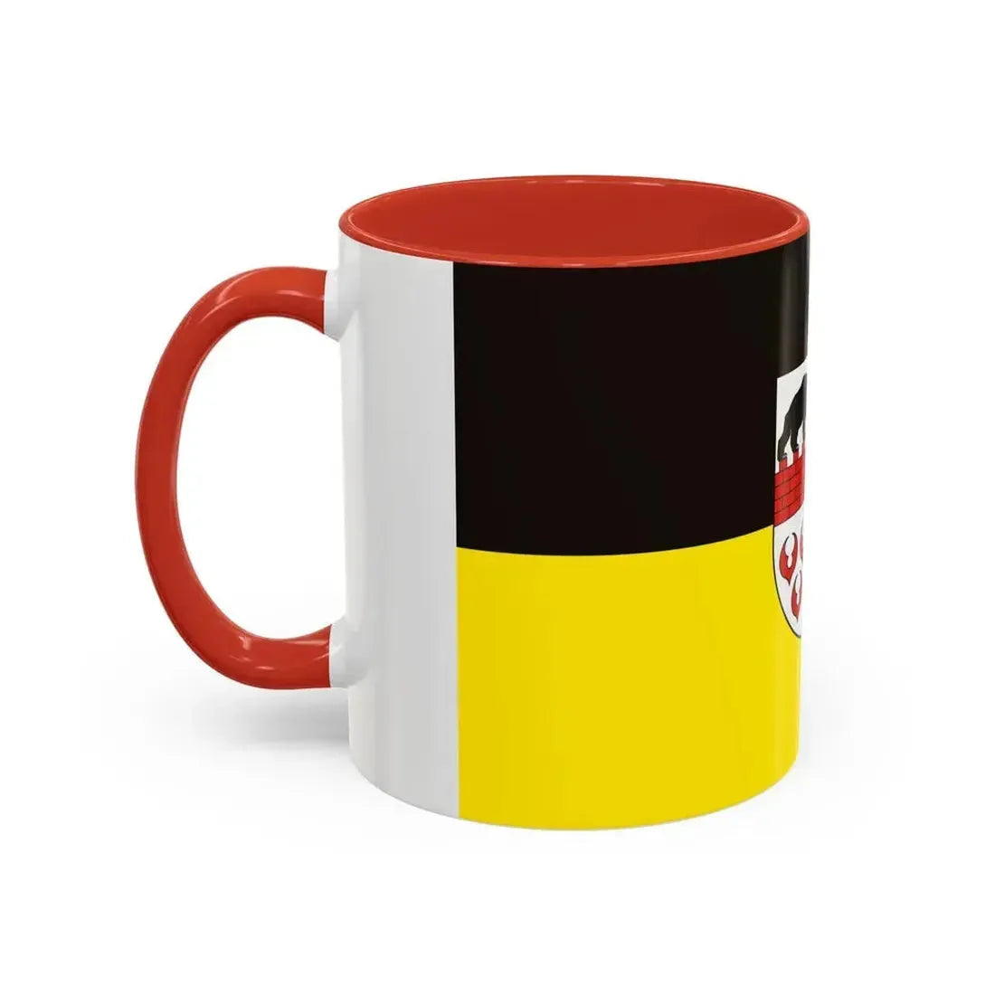 Flag of Anhalt Bitterfeld Germany - Accent Coffee Mug - Go Mug Yourself