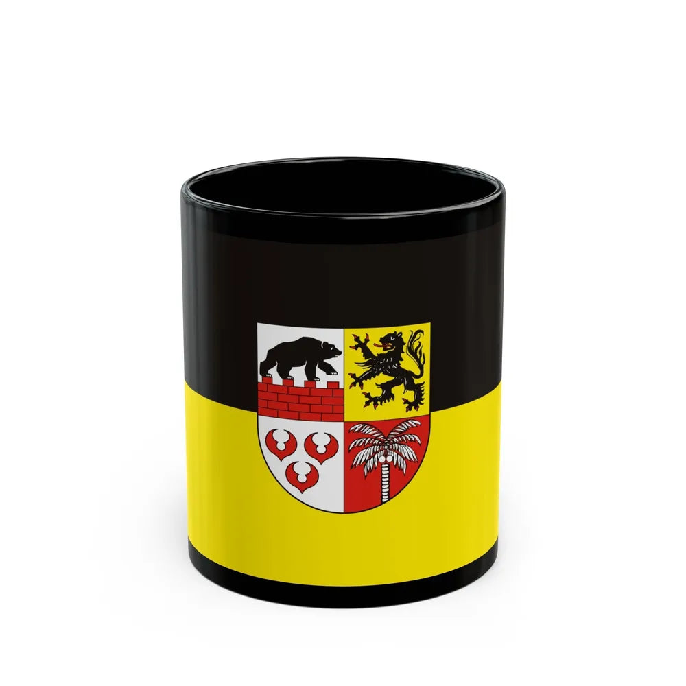 Flag of Anhalt Bitterfeld Germany - Black Coffee Mug-11oz-Go Mug Yourself