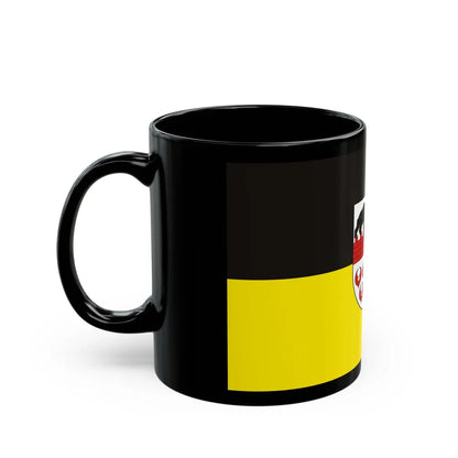 Flag of Anhalt Bitterfeld Germany - Black Coffee Mug-Go Mug Yourself