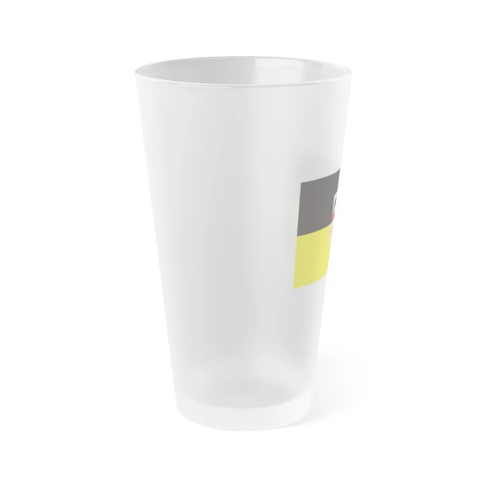 Flag of Anhalt Bitterfeld Germany - Frosted Pint Glass 16oz-Go Mug Yourself