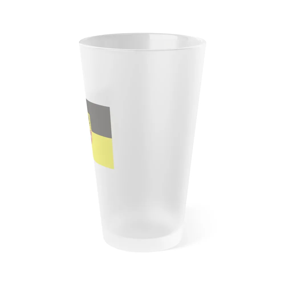 Flag of Anhalt Bitterfeld Germany - Frosted Pint Glass 16oz-Go Mug Yourself