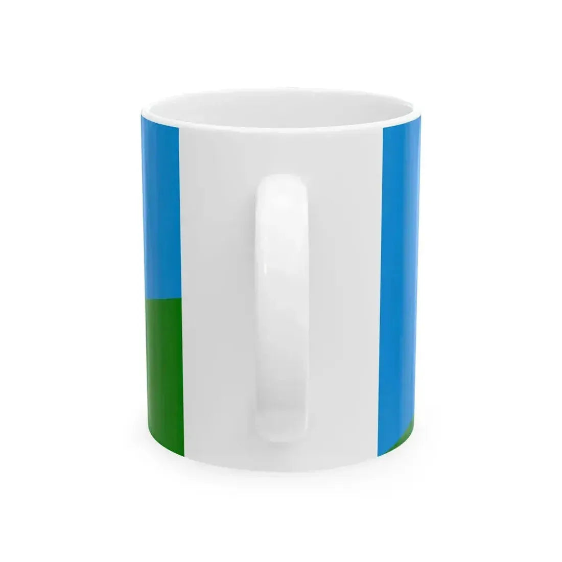 Flag of Anivsky rayon Sakhalin oblast (Russia) White Coffee Mug - Go Mug Yourself