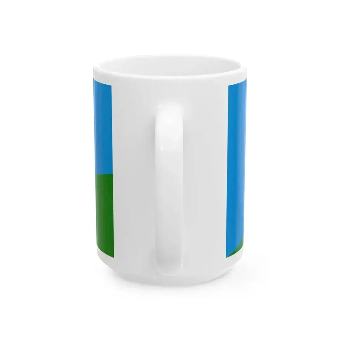 Flag of Anivsky rayon Sakhalin oblast (Russia) White Coffee Mug - Go Mug Yourself