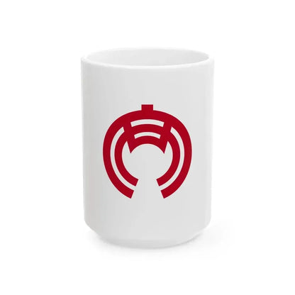 Flag of Anjo Aichi (Japan) White Coffee Mug 15oz - Go Mug Yourself