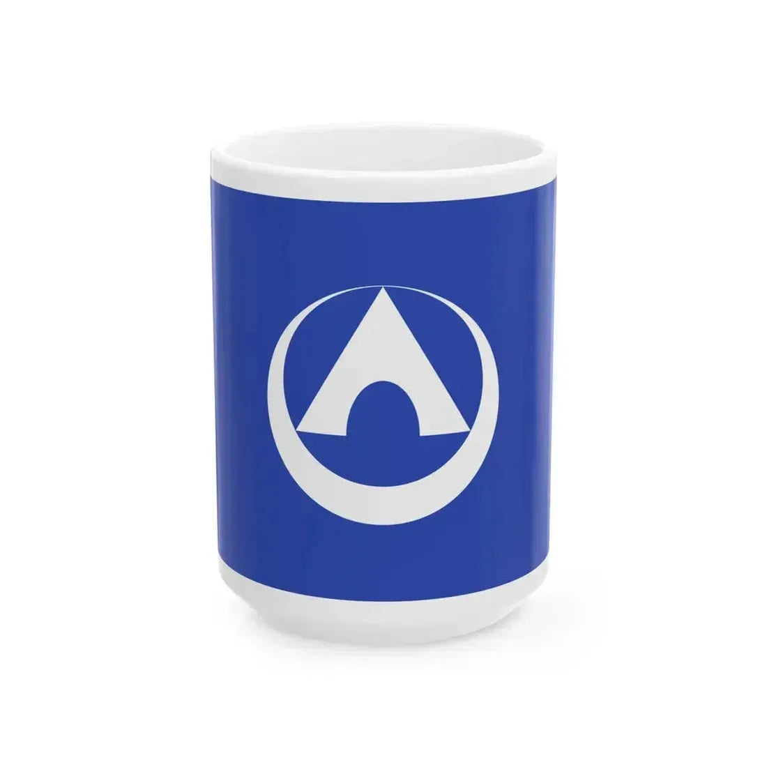Flag of Annaka Gunma (Japan) White Coffee Mug 15oz - Go Mug Yourself