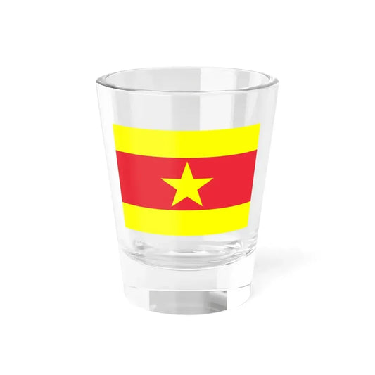 Flag of Annamese Youth Association (Vietnam) Shot Glass 1.5oz 1.5oz - Go Mug Yourself
