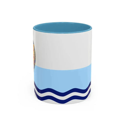Flag of Annapolis Royal Canada - Accent Coffee Mug 11oz Light Blue - Go Mug Yourself