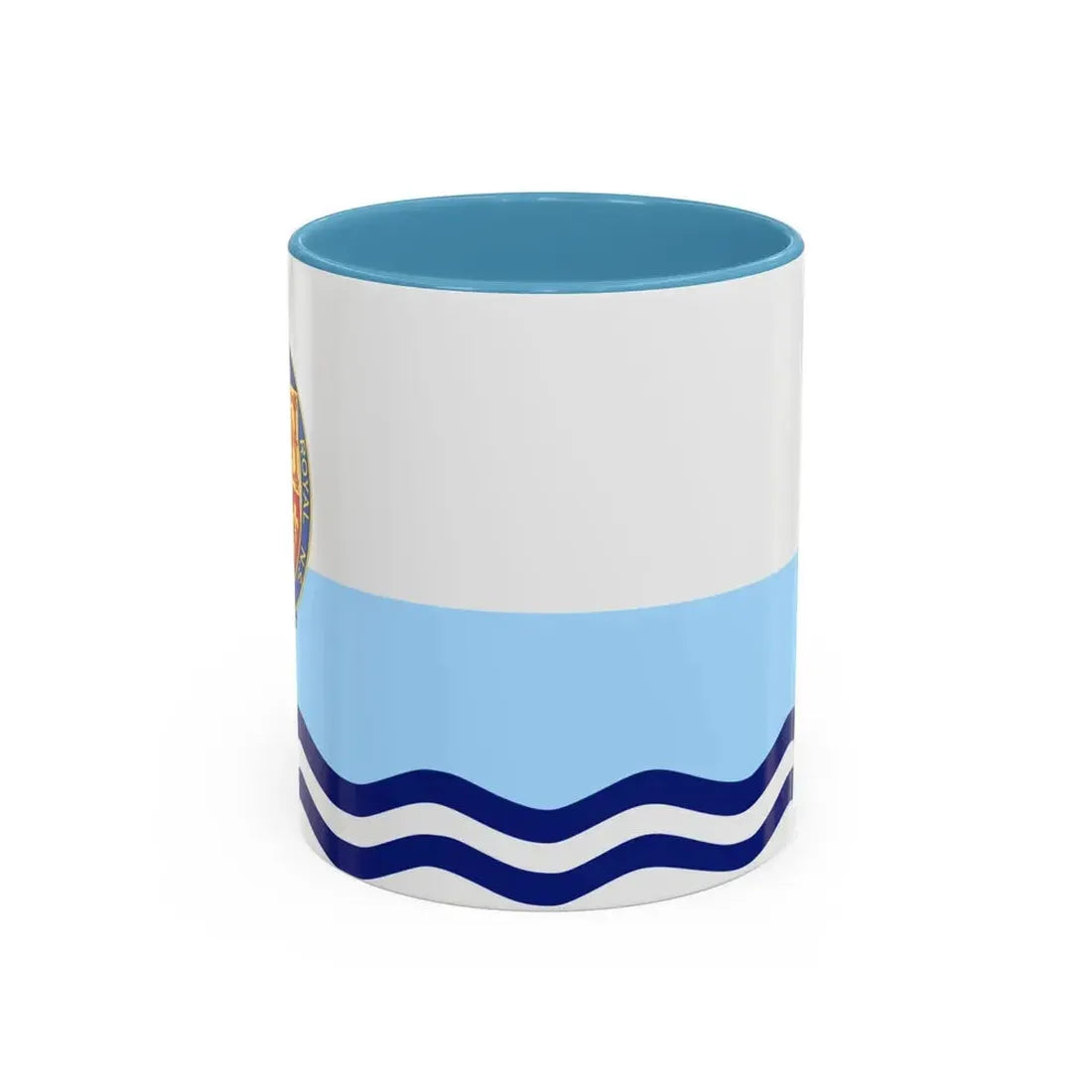 Flag of Annapolis Royal Canada - Accent Coffee Mug 11oz Light Blue - Go Mug Yourself