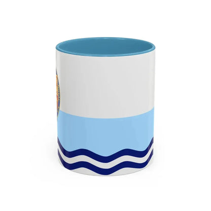 Flag of Annapolis Royal Canada - Accent Coffee Mug 11oz Light Blue - Go Mug Yourself