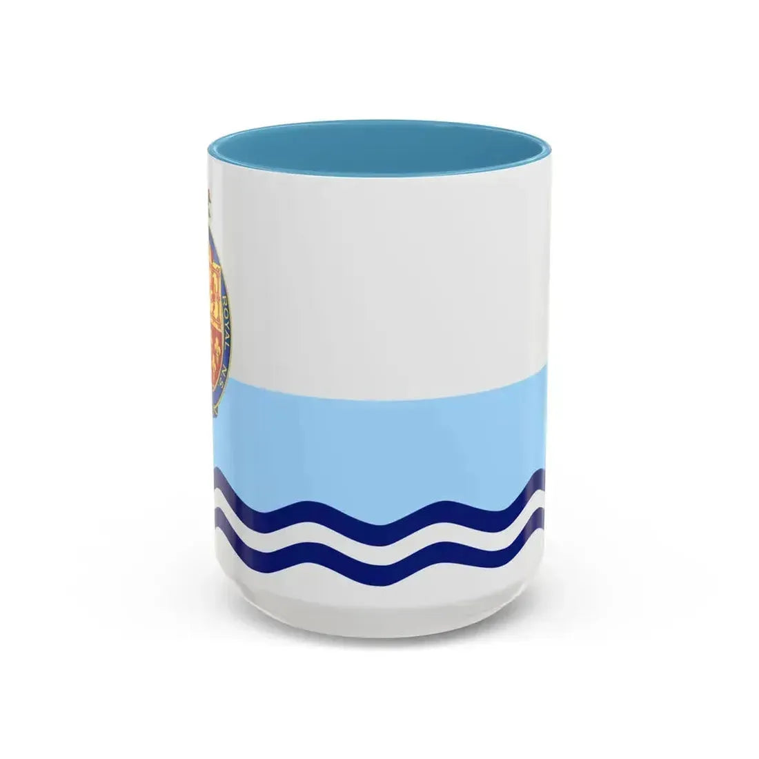Flag of Annapolis Royal Canada - Accent Coffee Mug 15oz Light Blue - Go Mug Yourself