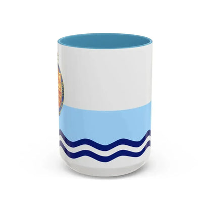 Flag of Annapolis Royal Canada - Accent Coffee Mug 15oz Light Blue - Go Mug Yourself