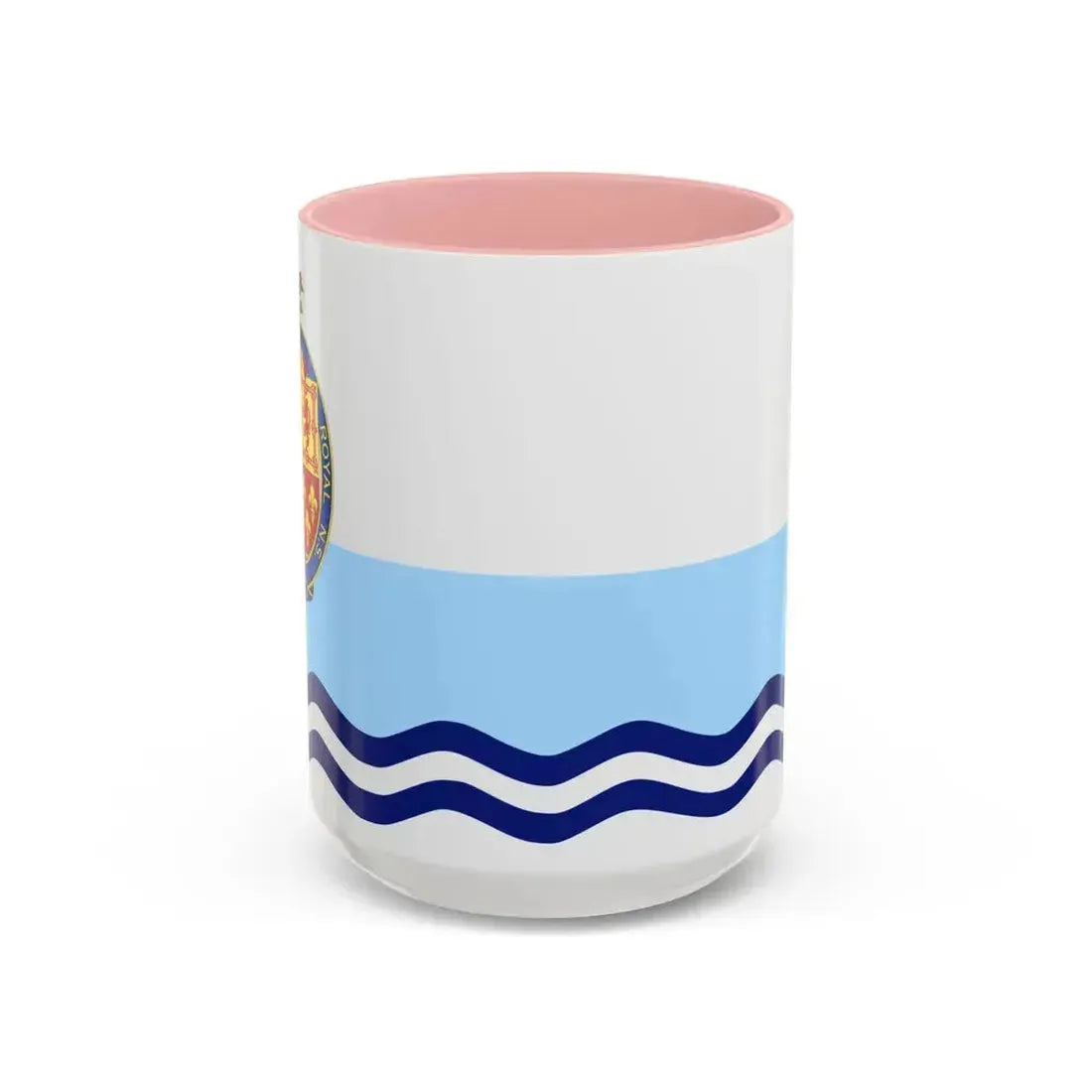 Flag of Annapolis Royal Canada - Accent Coffee Mug 15oz Pink - Go Mug Yourself