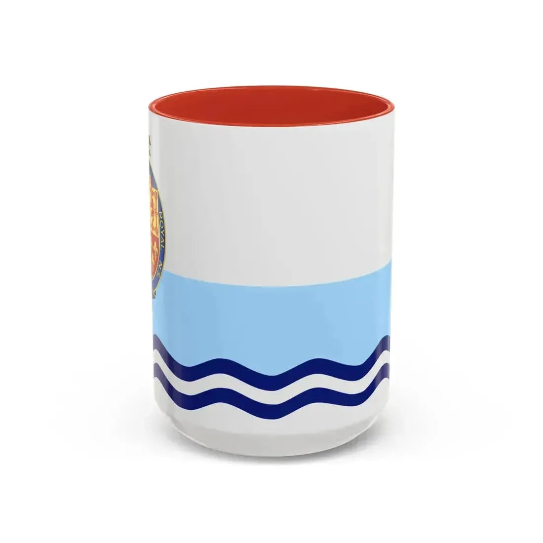 Flag of Annapolis Royal Canada - Accent Coffee Mug 15oz Red - Go Mug Yourself