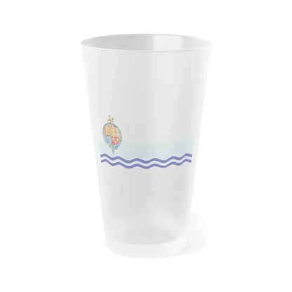 Flag of Annapolis Royal Canada - Frosted Pint Glass 16oz 16oz Frosted - Go Mug Yourself