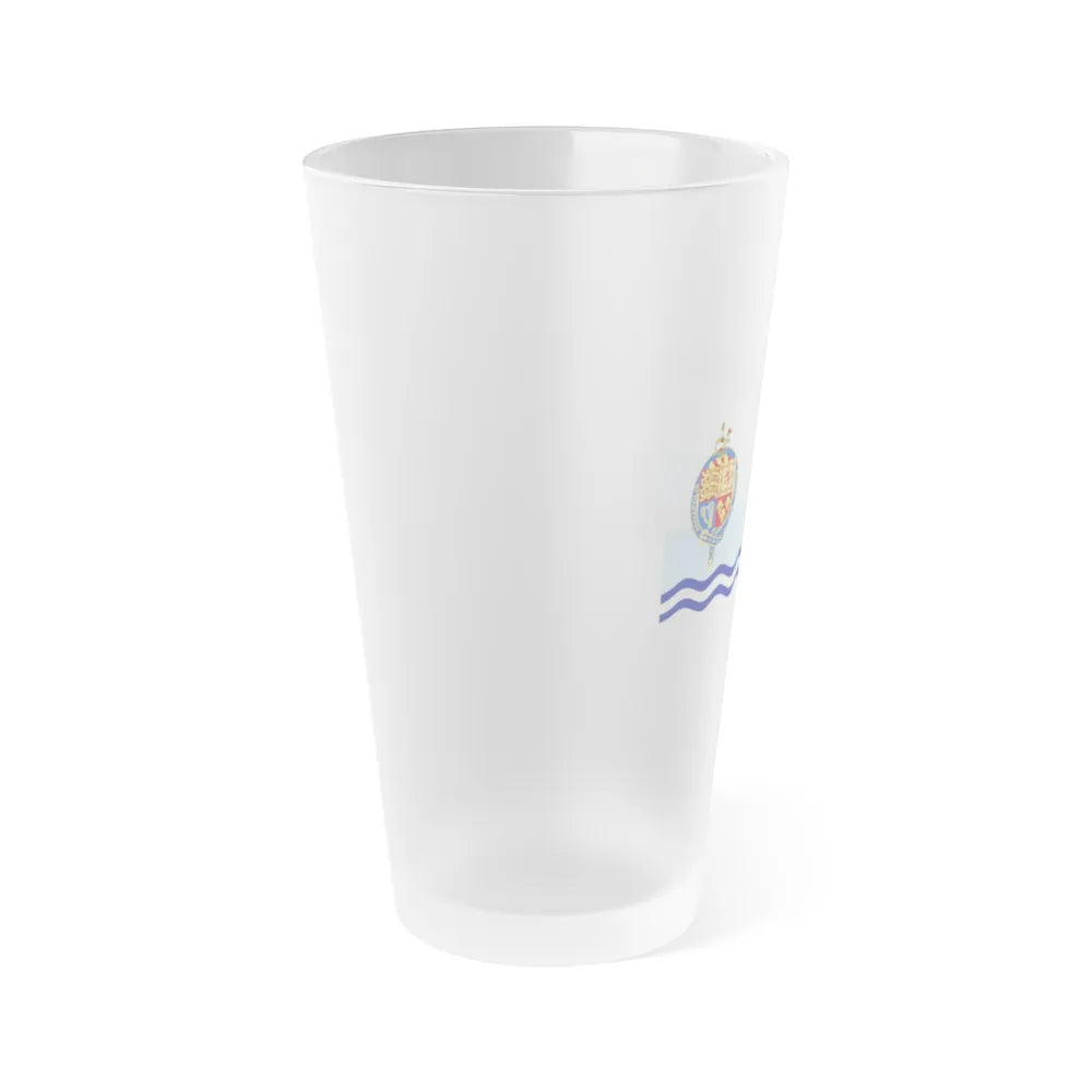 Flag of Annapolis Royal Canada - Frosted Pint Glass 16oz-Go Mug Yourself