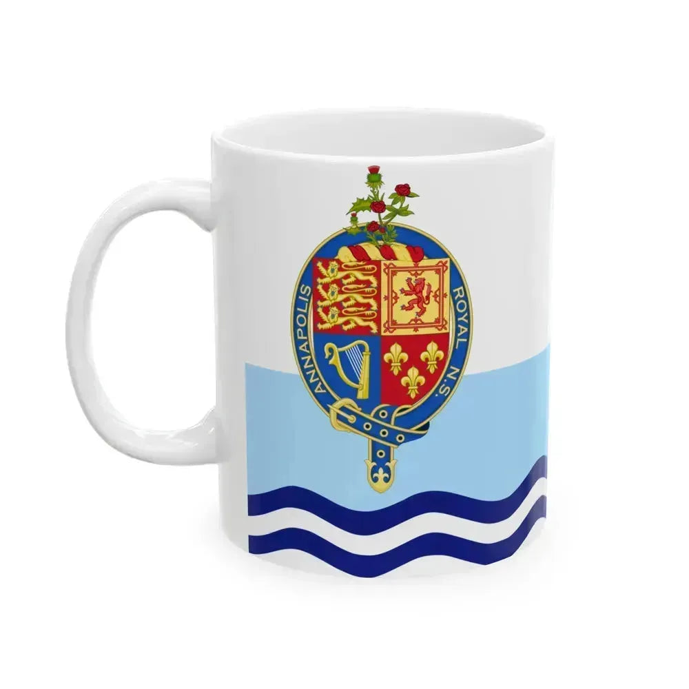 Flag of Annapolis Royal Canada - White Coffee Mug - Go Mug Yourself
