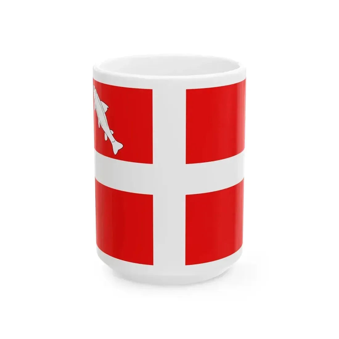 Flag of Annecy (France) White Coffee Mug 15oz - Go Mug Yourself