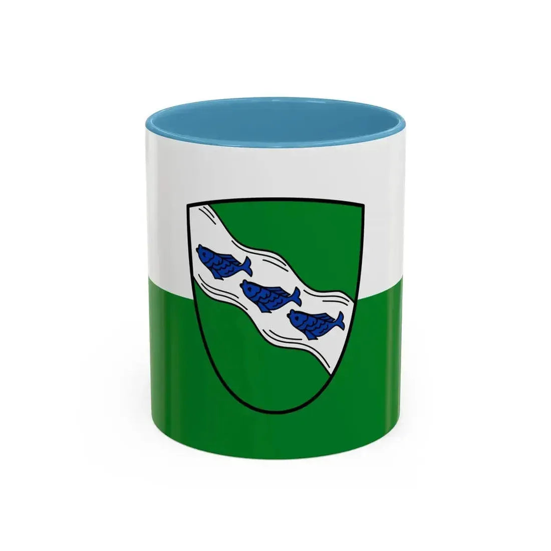 Flag of Ansbach 2 Germany - Accent Coffee Mug 11oz Light Blue - Go Mug Yourself