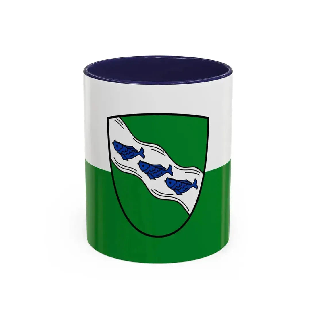 Flag of Ansbach 2 Germany - Accent Coffee Mug 11oz Navy - Go Mug Yourself