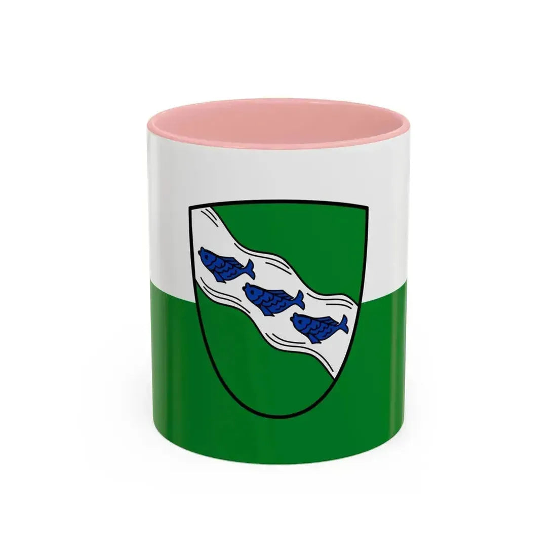 Flag of Ansbach 2 Germany - Accent Coffee Mug 11oz Pink - Go Mug Yourself