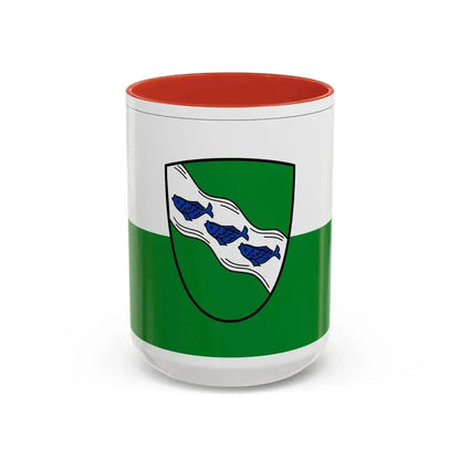 Flag of Ansbach 2 Germany - Accent Coffee Mug 15oz Red - Go Mug Yourself